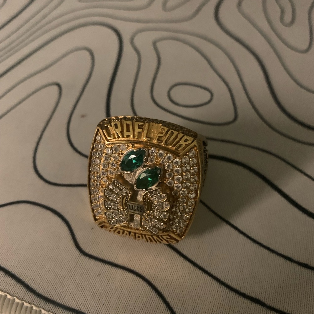 One of the kind, handmade ducks college ORE head coach football championship2018